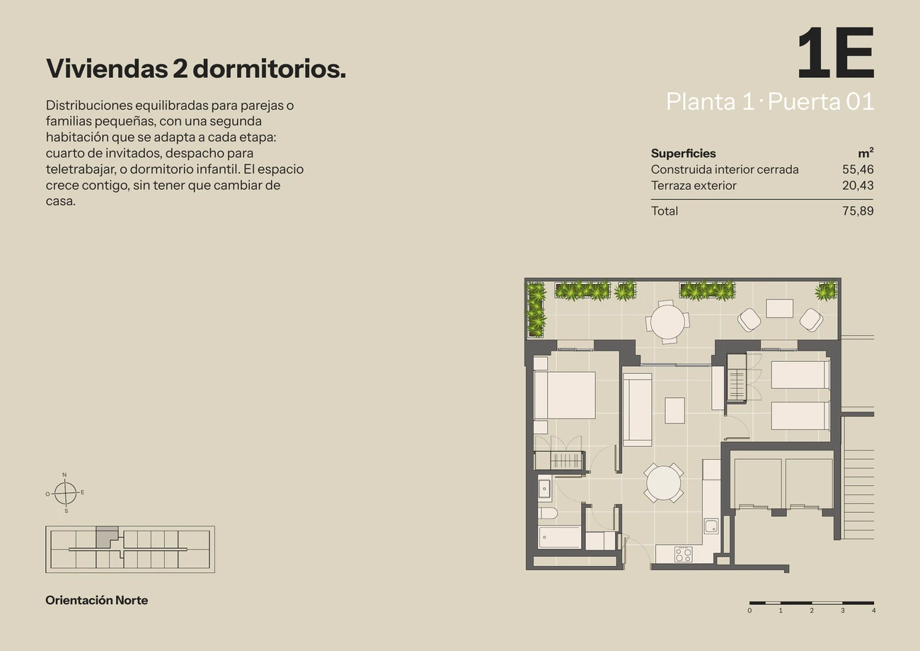 Belcaire · 2 dormitorios · 1E